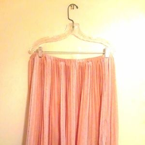 100% SILK PINK SKIRT